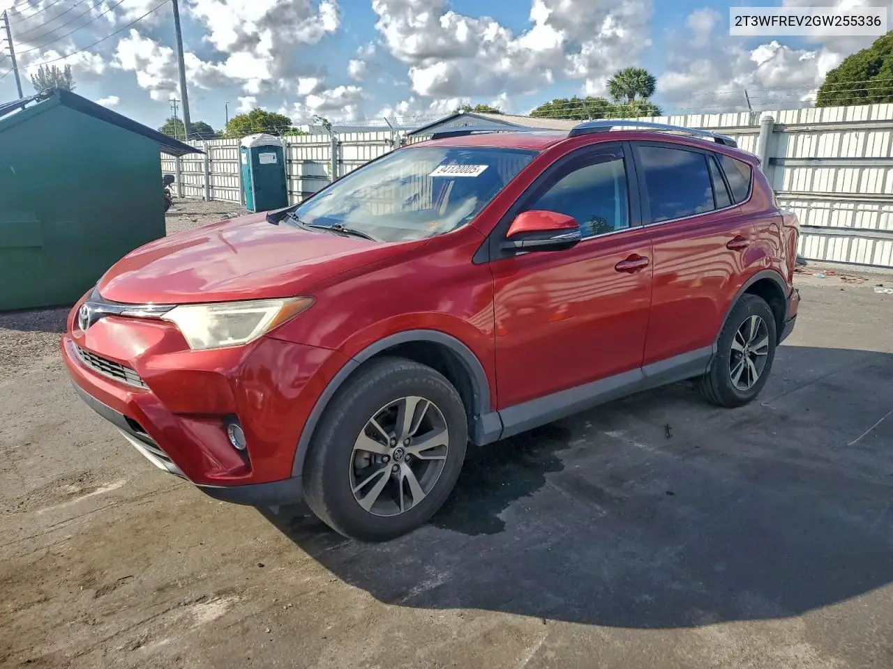 2T3WFREV2GW255336 2016 Toyota Rav4 Xle