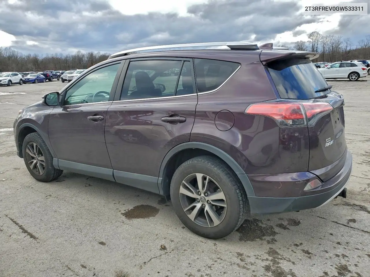 2T3RFREV0GW533311 2016 Toyota Rav4 Xle