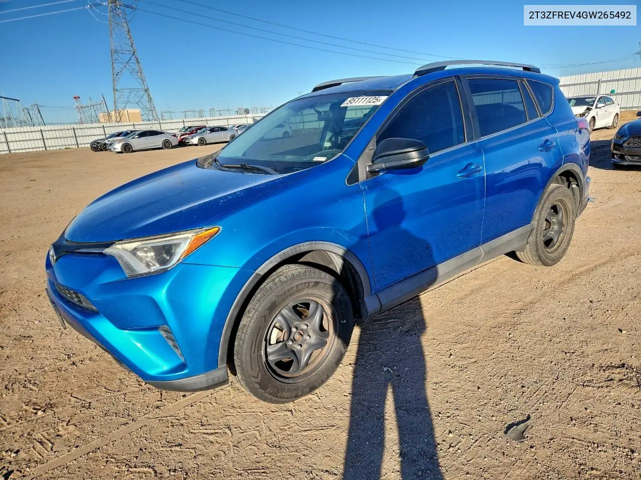 2T3ZFREV4GW265492 2016 Toyota Rav4 Le