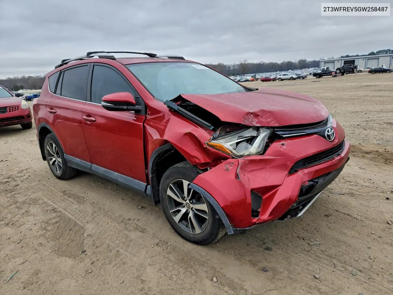 2T3WFREV5GW258487 2016 Toyota Rav4 Xle