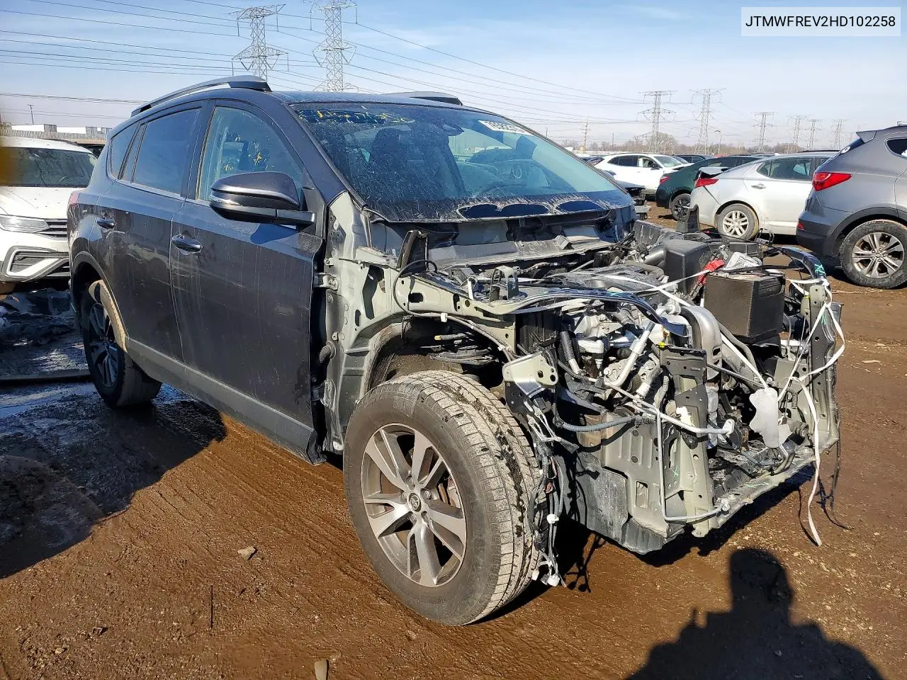 JTMWFREV2HD102258 2017 Toyota Rav4 Xle