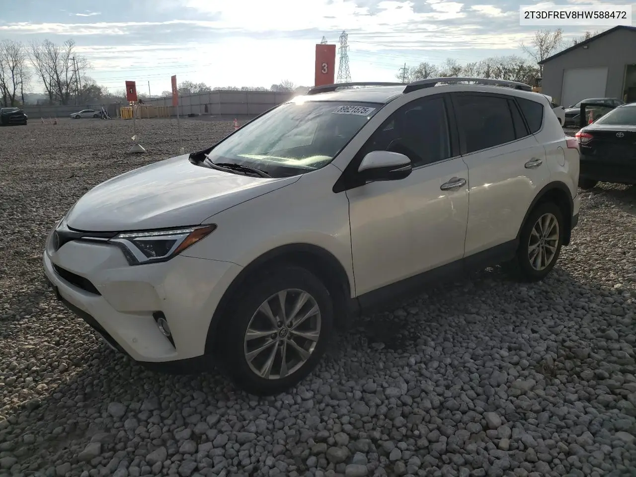 2T3DFREV8HW588472 2017 Toyota Rav4 Limited