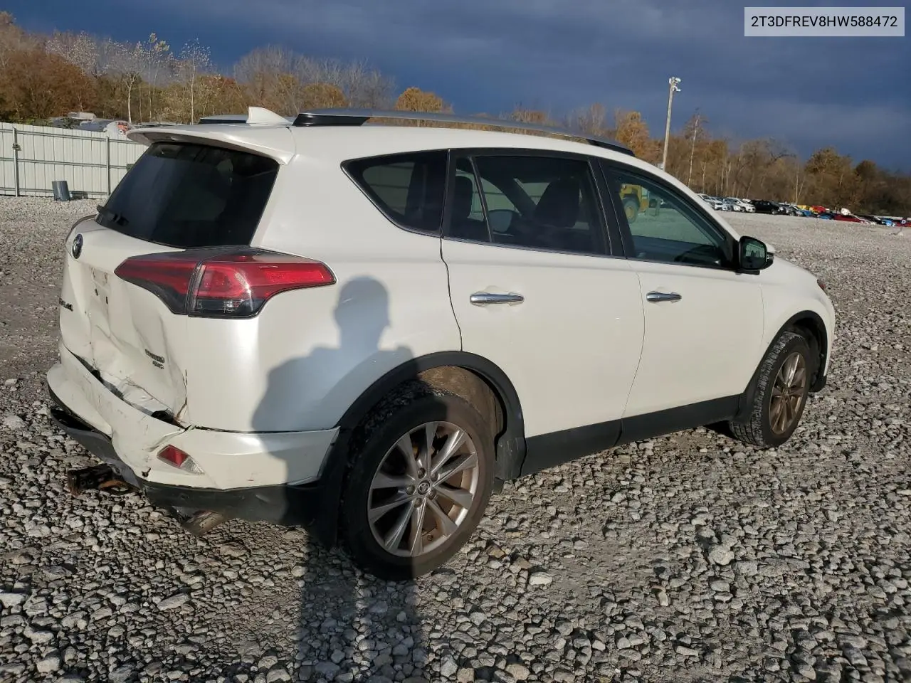 2T3DFREV8HW588472 2017 Toyota Rav4 Limited