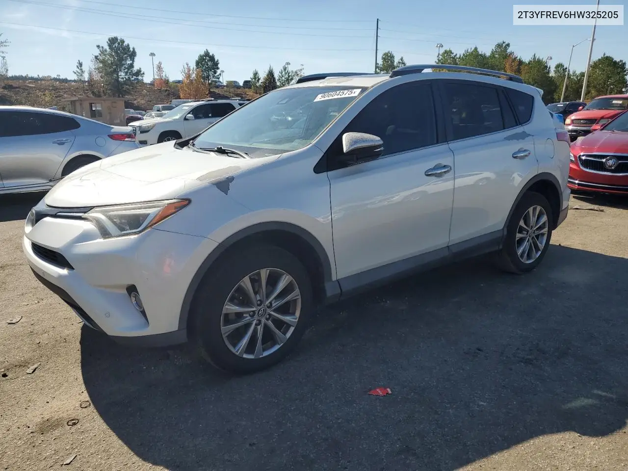 2T3YFREV6HW325205 2017 Toyota Rav4 Limited