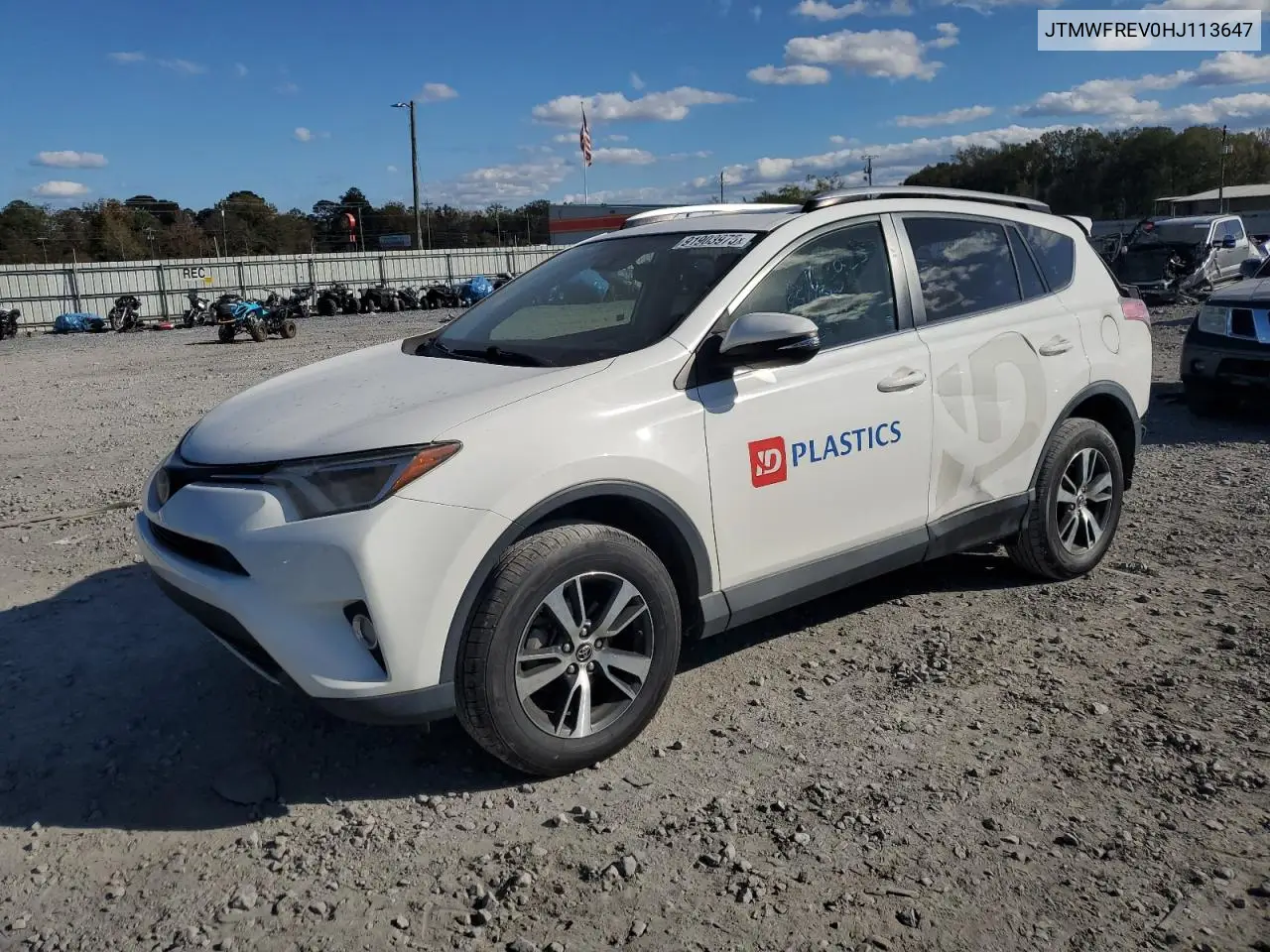 JTMWFREV0HJ113647 2017 Toyota Rav4 Xle