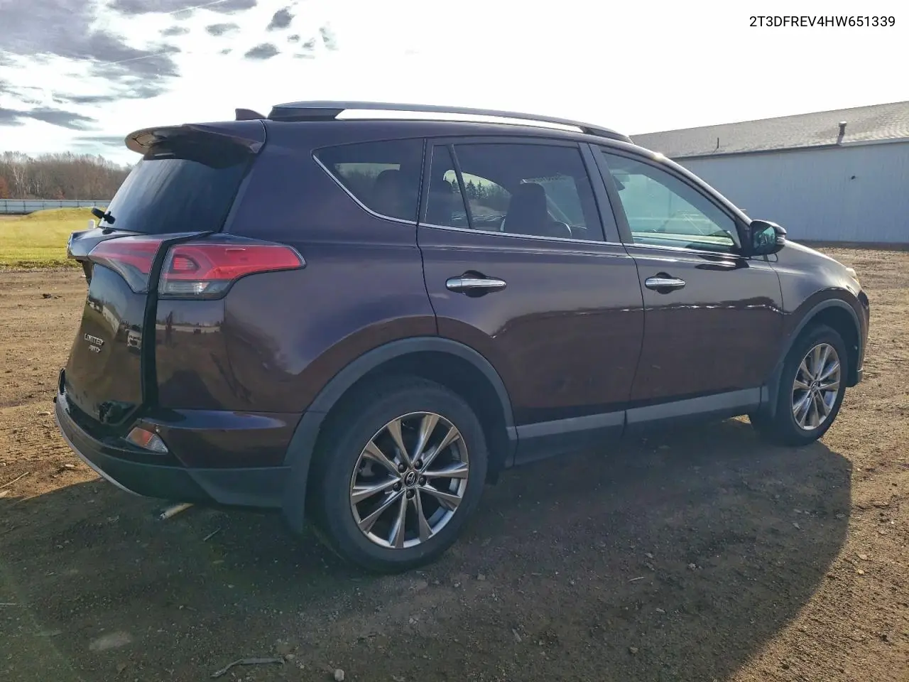 2T3DFREV4HW651339 2017 Toyota Rav4 Limited