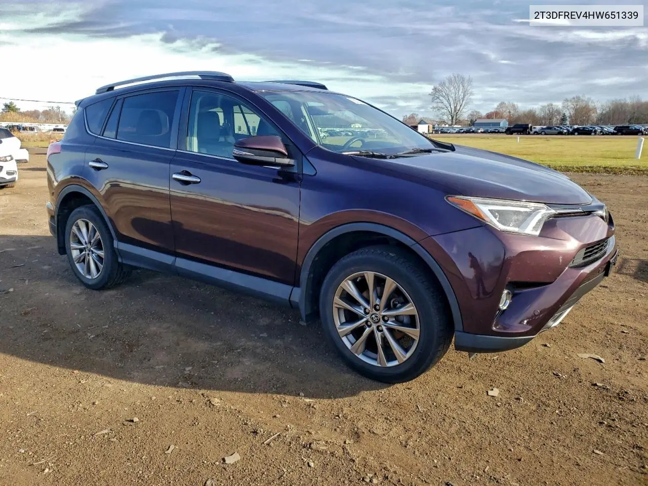 2T3DFREV4HW651339 2017 Toyota Rav4 Limited