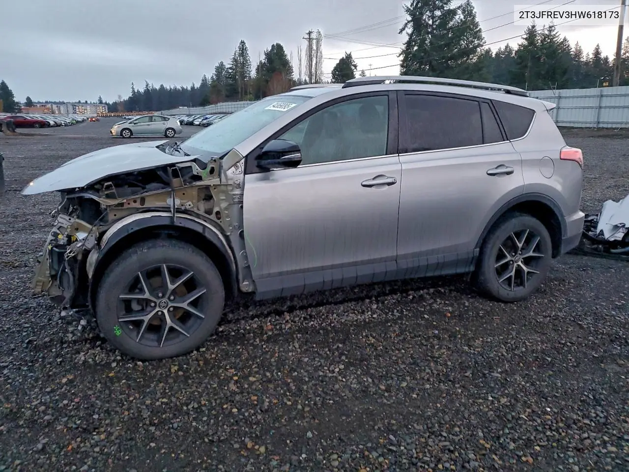 2T3JFREV3HW618173 2017 Toyota Rav4 Se