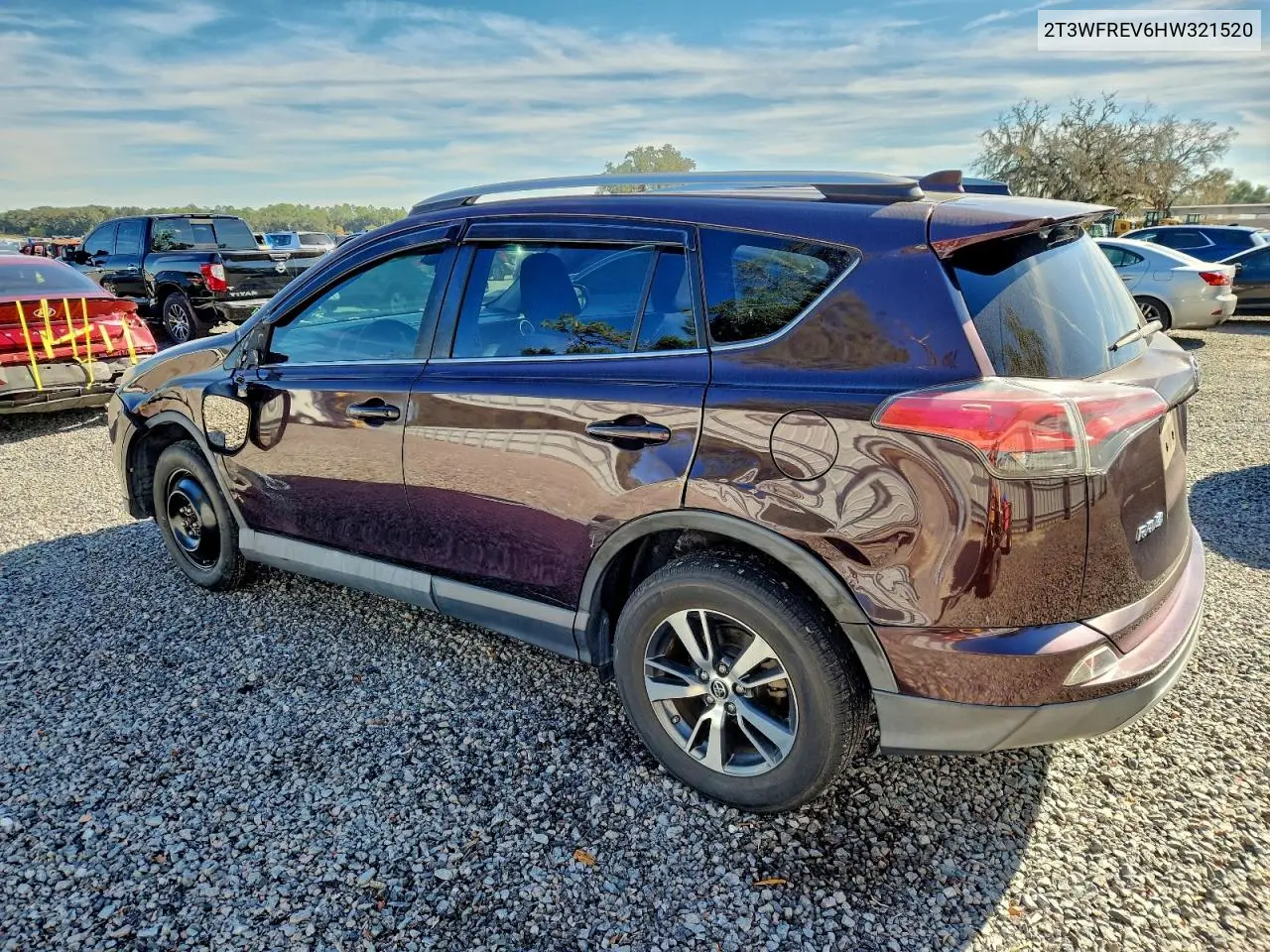 2T3WFREV6HW321520 2017 Toyota Rav4 Xle