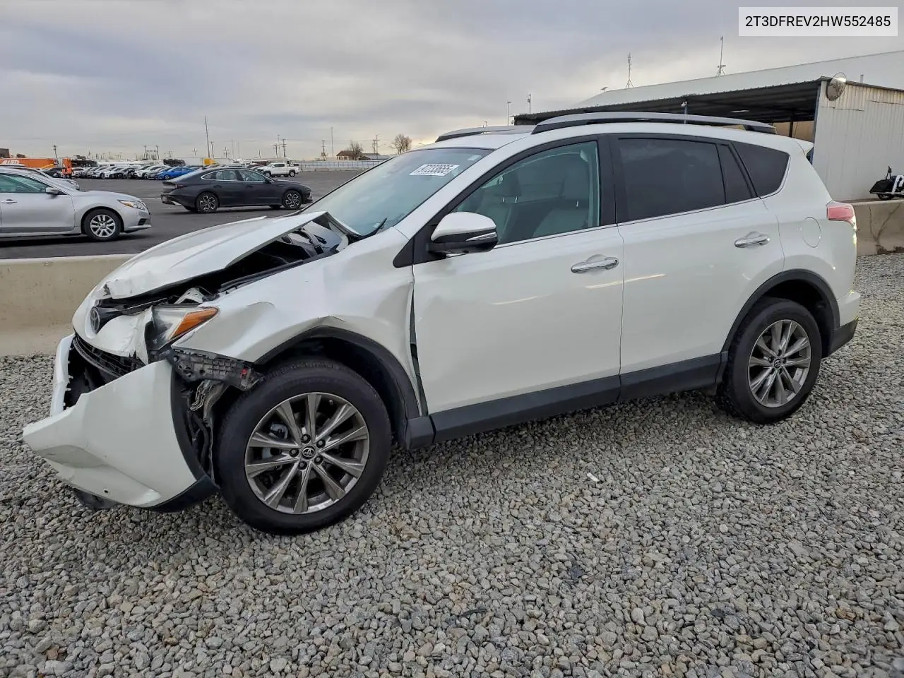 2T3DFREV2HW552485 2017 Toyota Rav4 Limited