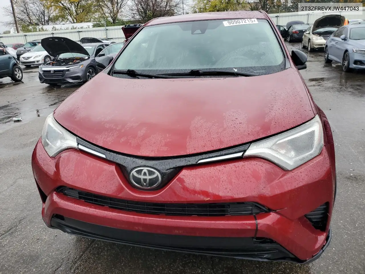 2T3ZFREVXJW447043 2018 Toyota Rav4 Le