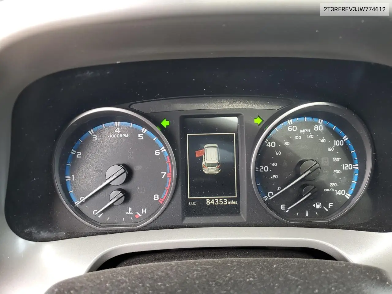 2T3RFREV3JW774612 2018 Toyota Rav4 Adventure