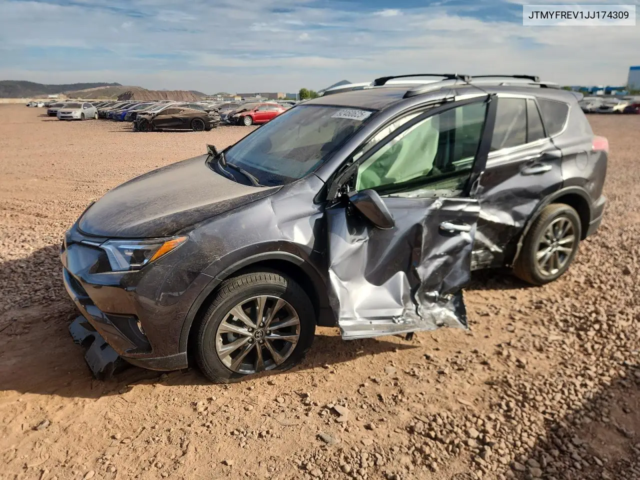 JTMYFREV1JJ174309 2018 Toyota Rav4 Limited