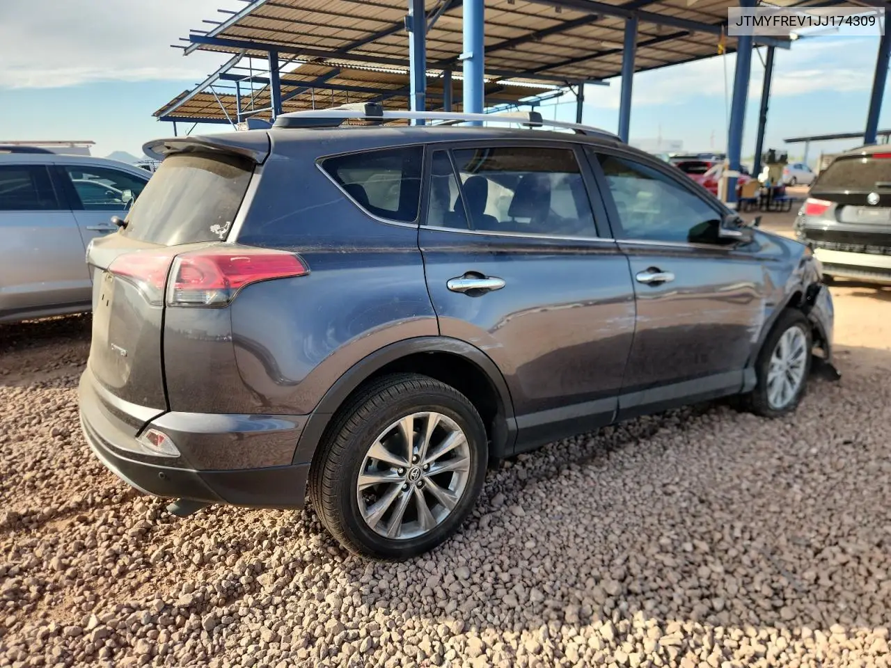 JTMYFREV1JJ174309 2018 Toyota Rav4 Limited