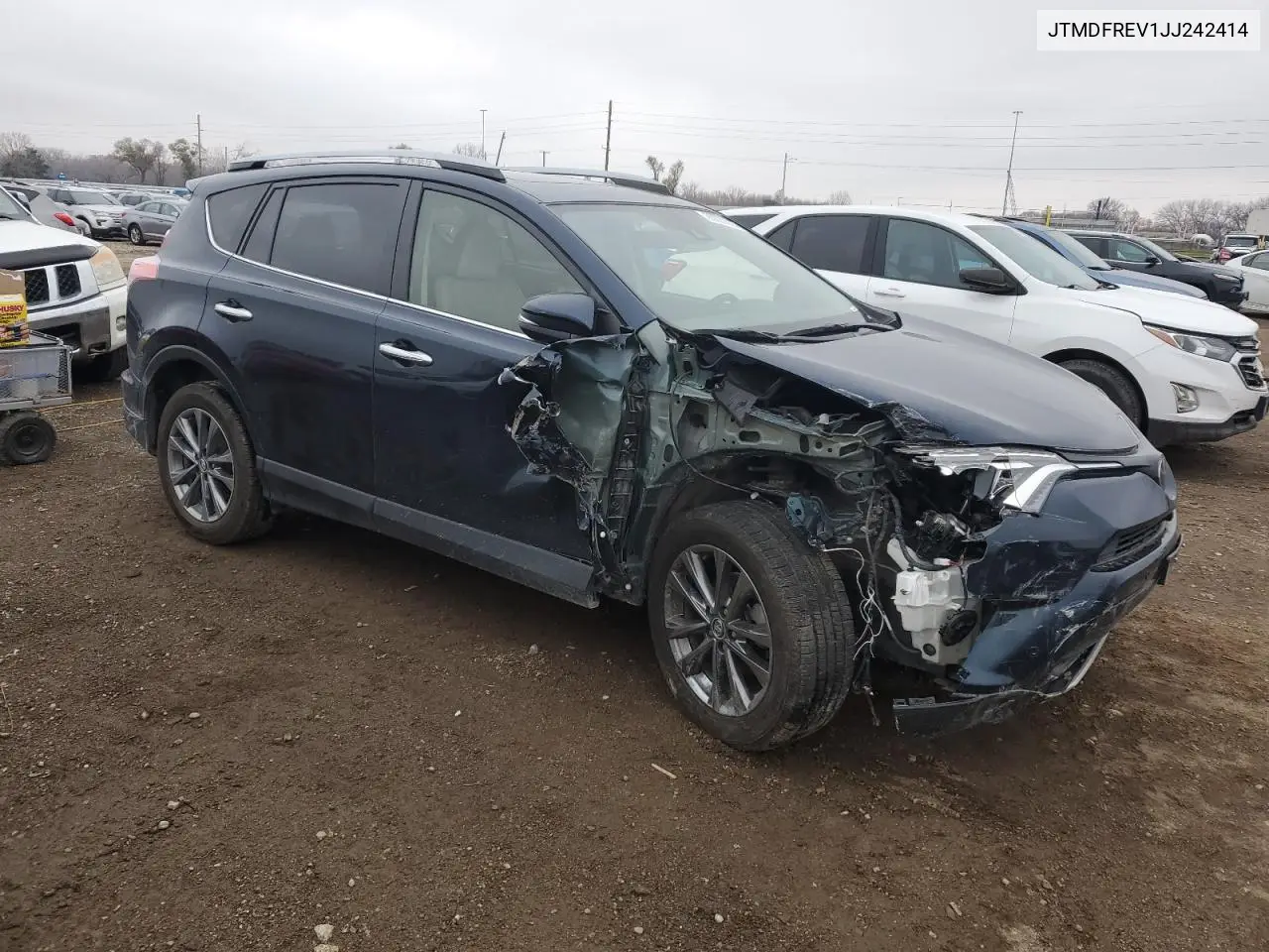 JTMDFREV1JJ242414 2018 Toyota Rav4 Limited