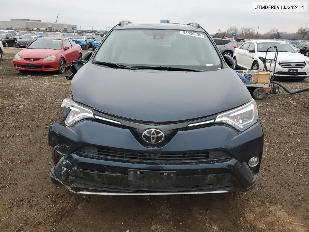 JTMDFREV1JJ242414 2018 Toyota Rav4 Limited