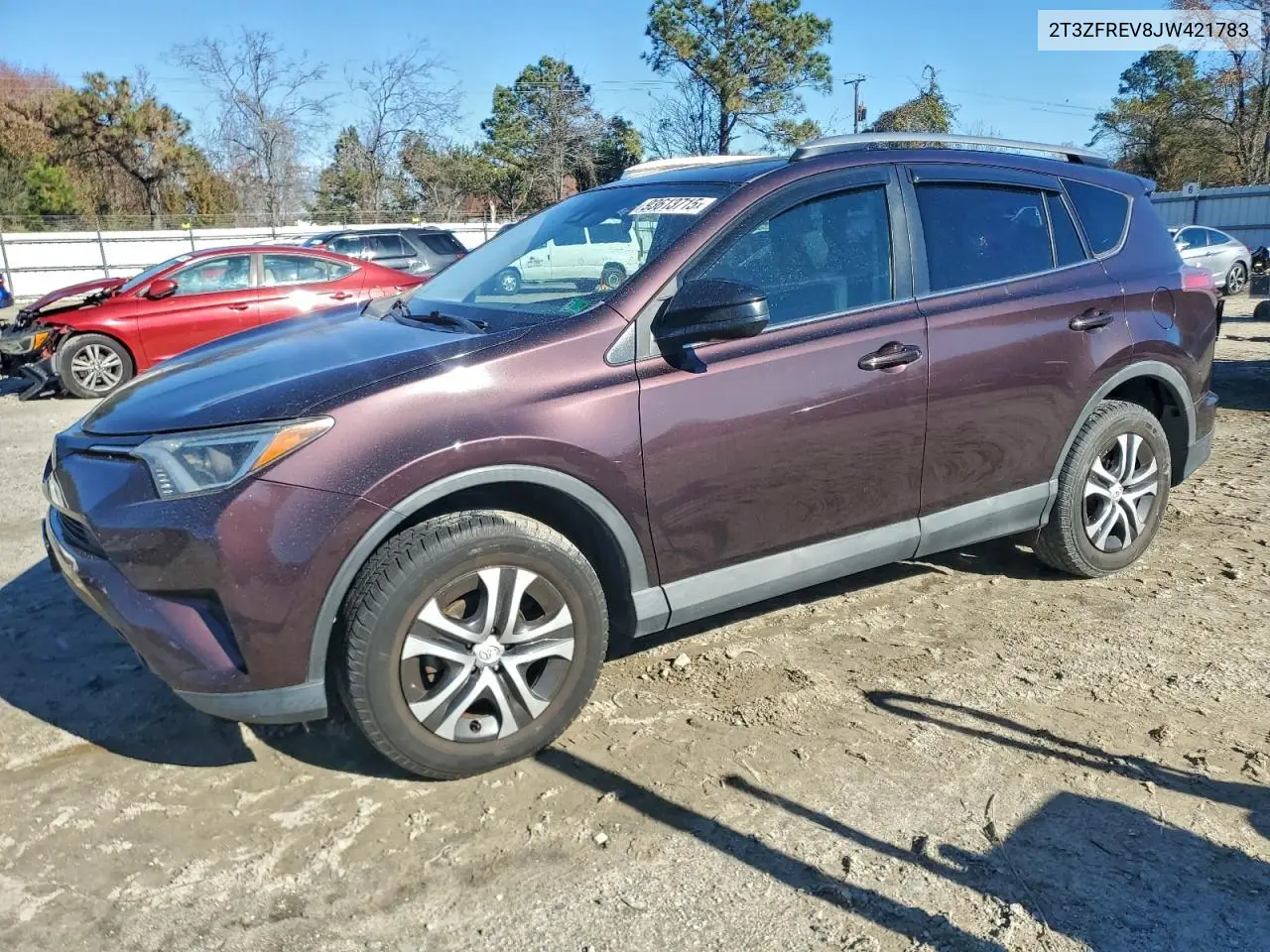 2T3ZFREV8JW421783 2018 Toyota Rav4 Le
