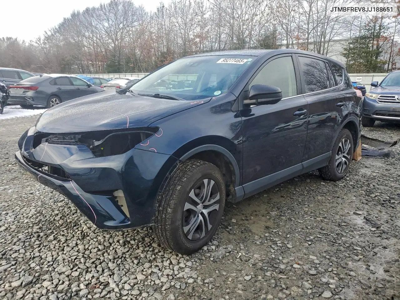 JTMBFREV8JJ188651 2018 Toyota Rav4 Le