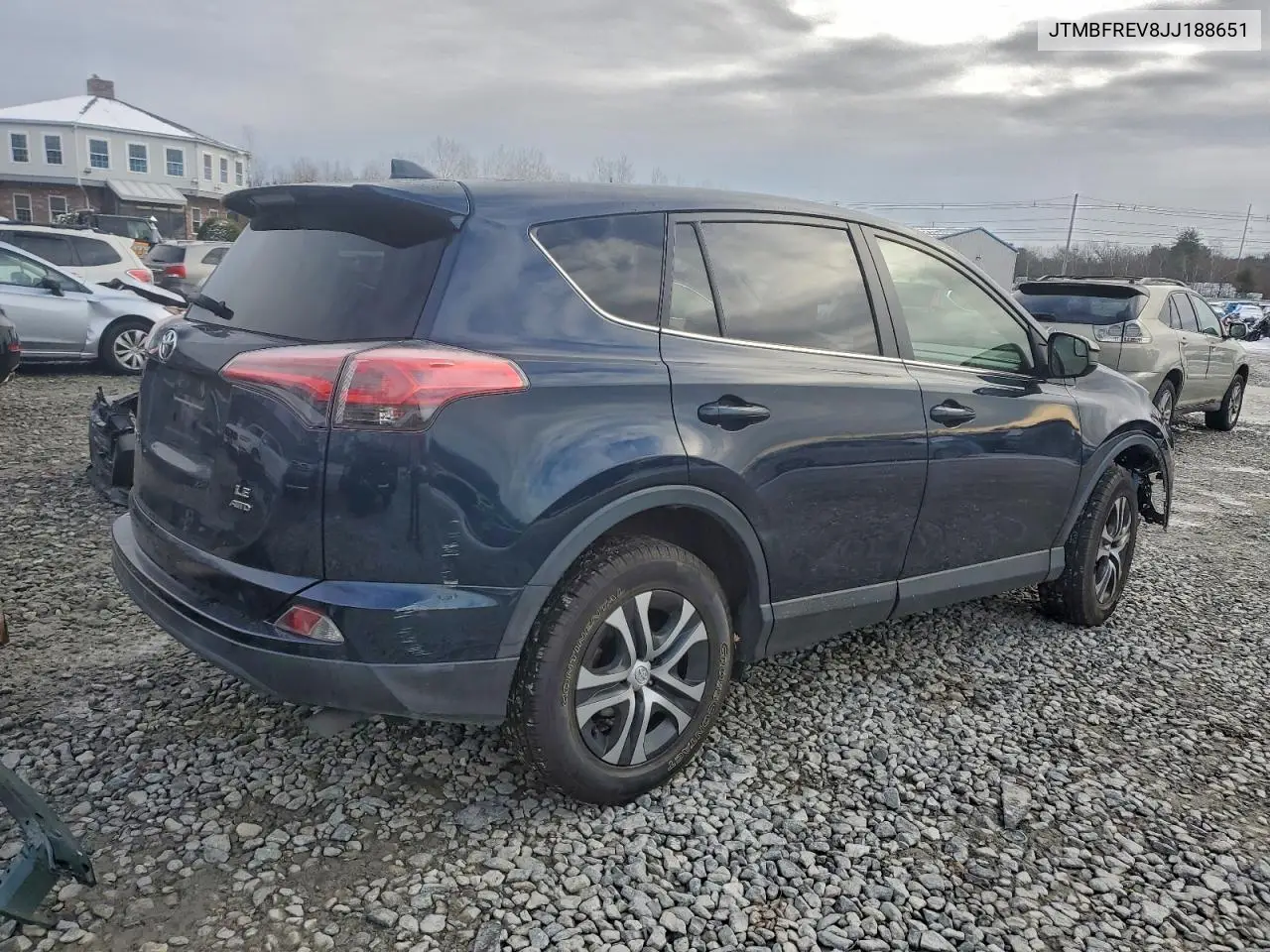 JTMBFREV8JJ188651 2018 Toyota Rav4 Le