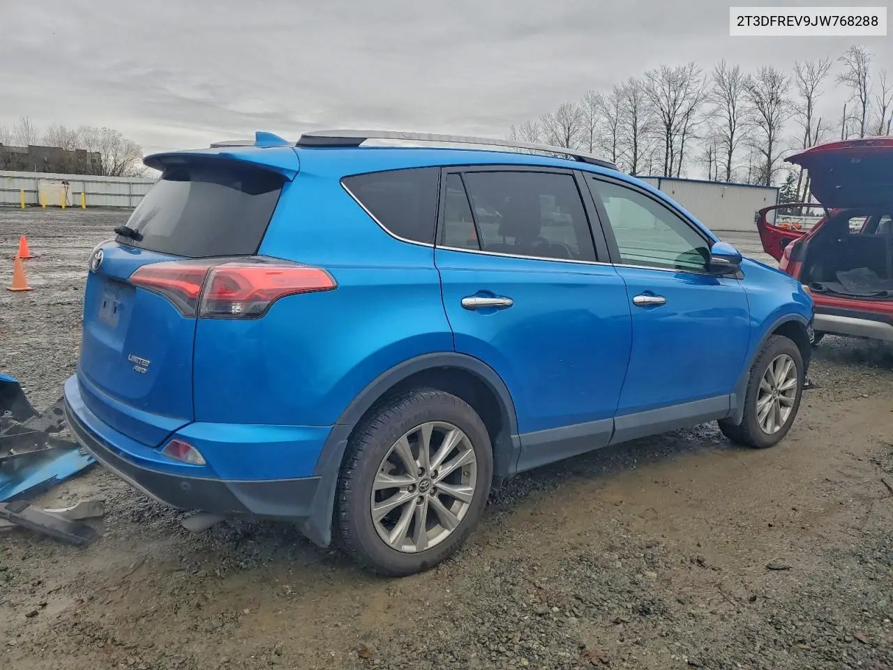2T3DFREV9JW768288 2018 Toyota Rav4 Limited