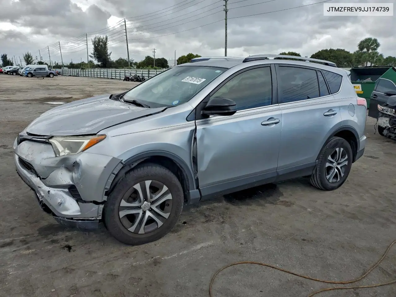 JTMZFREV9JJ174739 2018 Toyota Rav4 Le