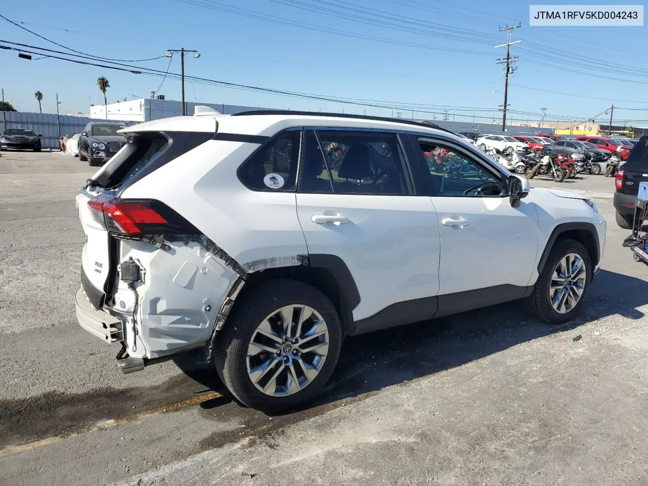 JTMA1RFV5KD004243 2019 Toyota Rav4 Xle Premium