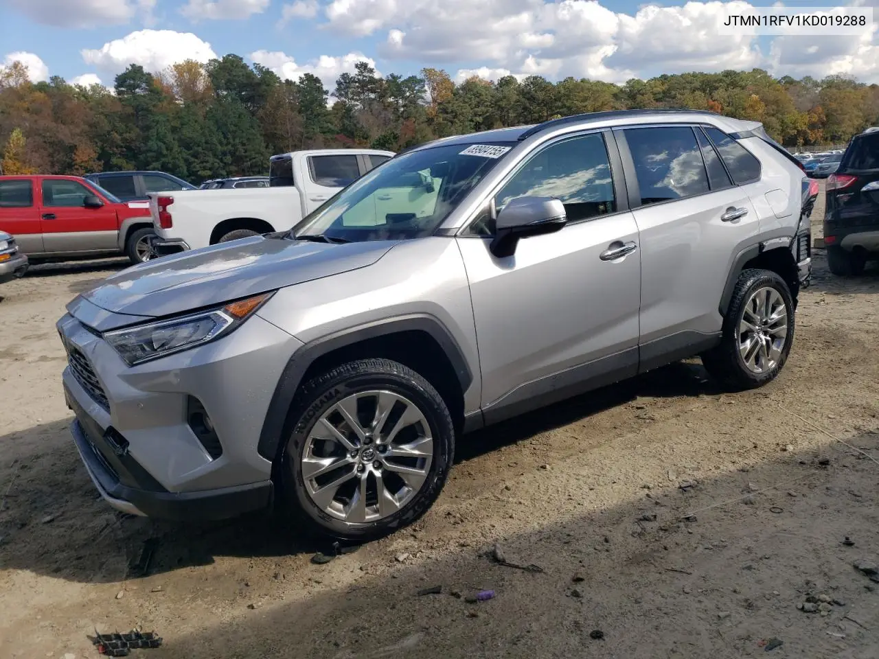 JTMN1RFV1KD019288 2019 Toyota Rav4 Limited