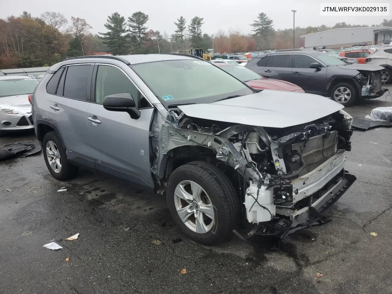 JTMLWRFV3KD029135 2019 Toyota Rav4 Le
