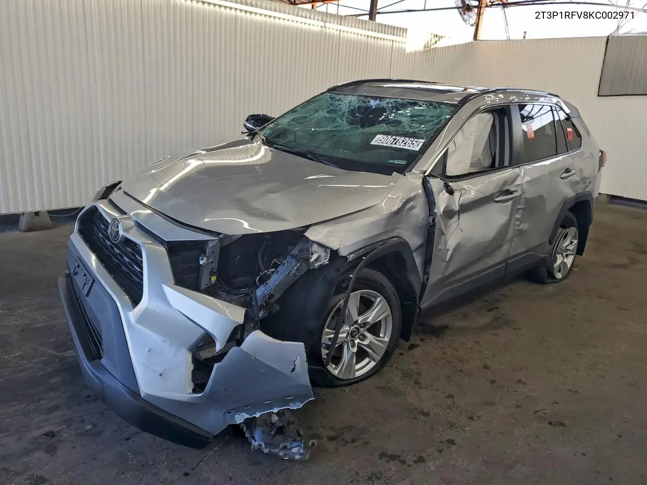 2T3P1RFV8KC002971 2019 Toyota Rav4 Xle