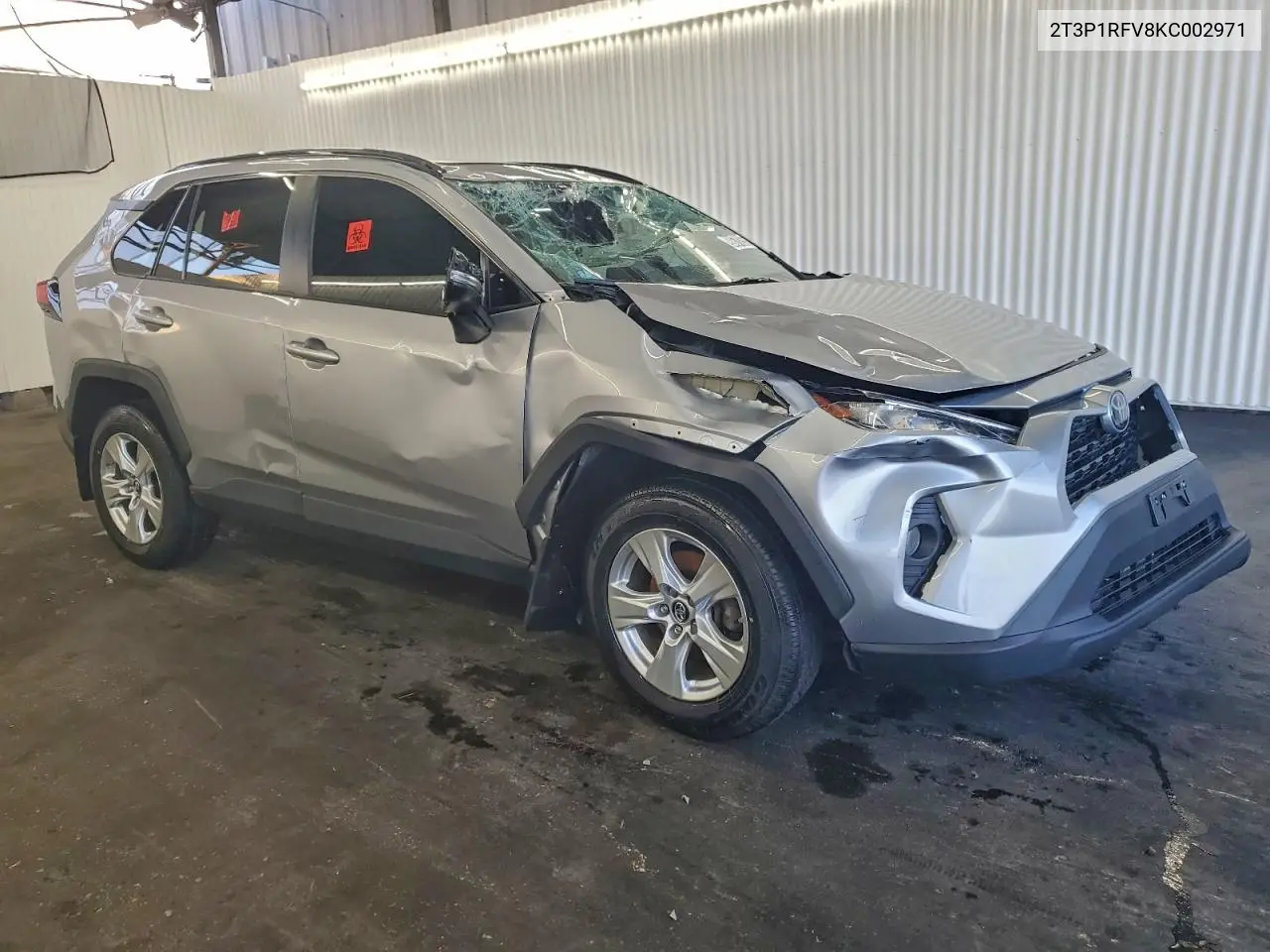 2T3P1RFV8KC002971 2019 Toyota Rav4 Xle