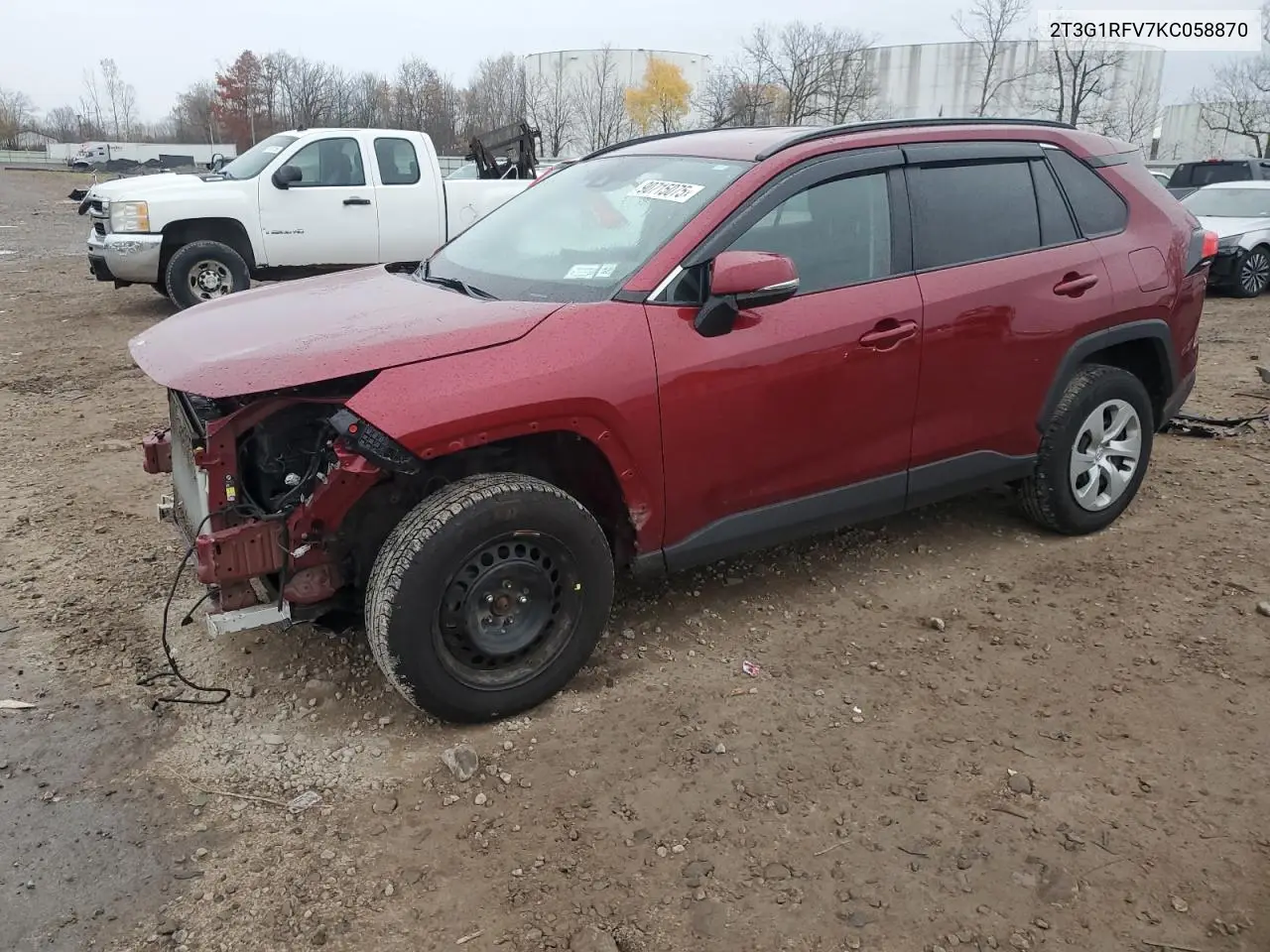 2T3G1RFV7KC058870 2019 Toyota Rav4 Le