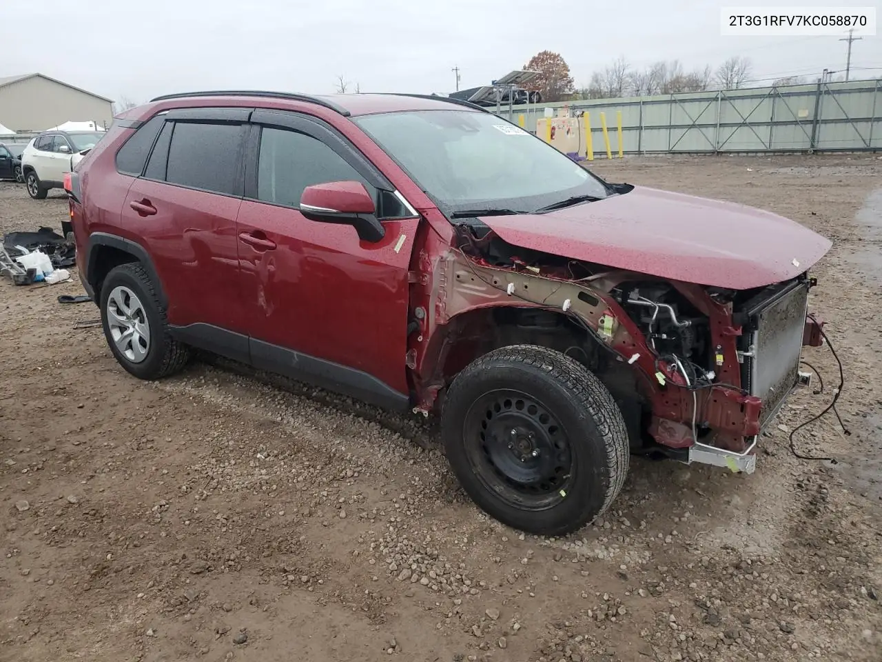 2T3G1RFV7KC058870 2019 Toyota Rav4 Le