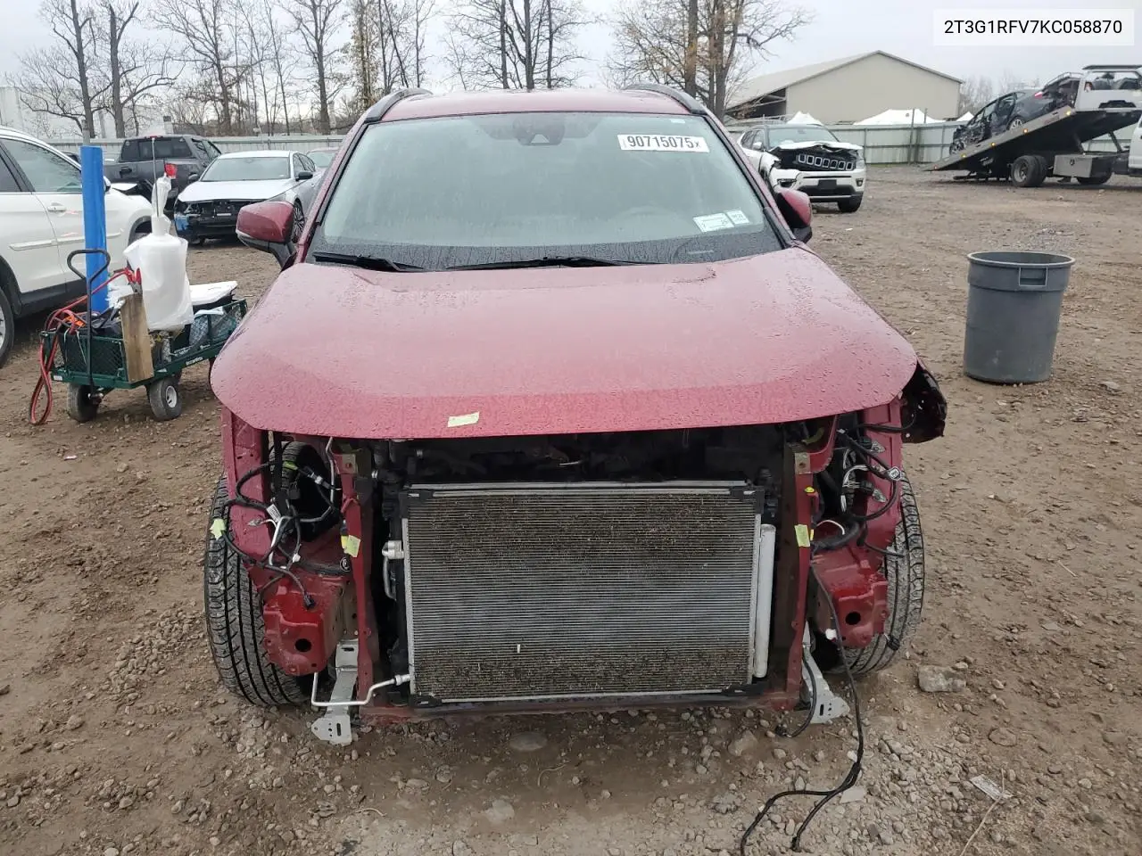 2T3G1RFV7KC058870 2019 Toyota Rav4 Le