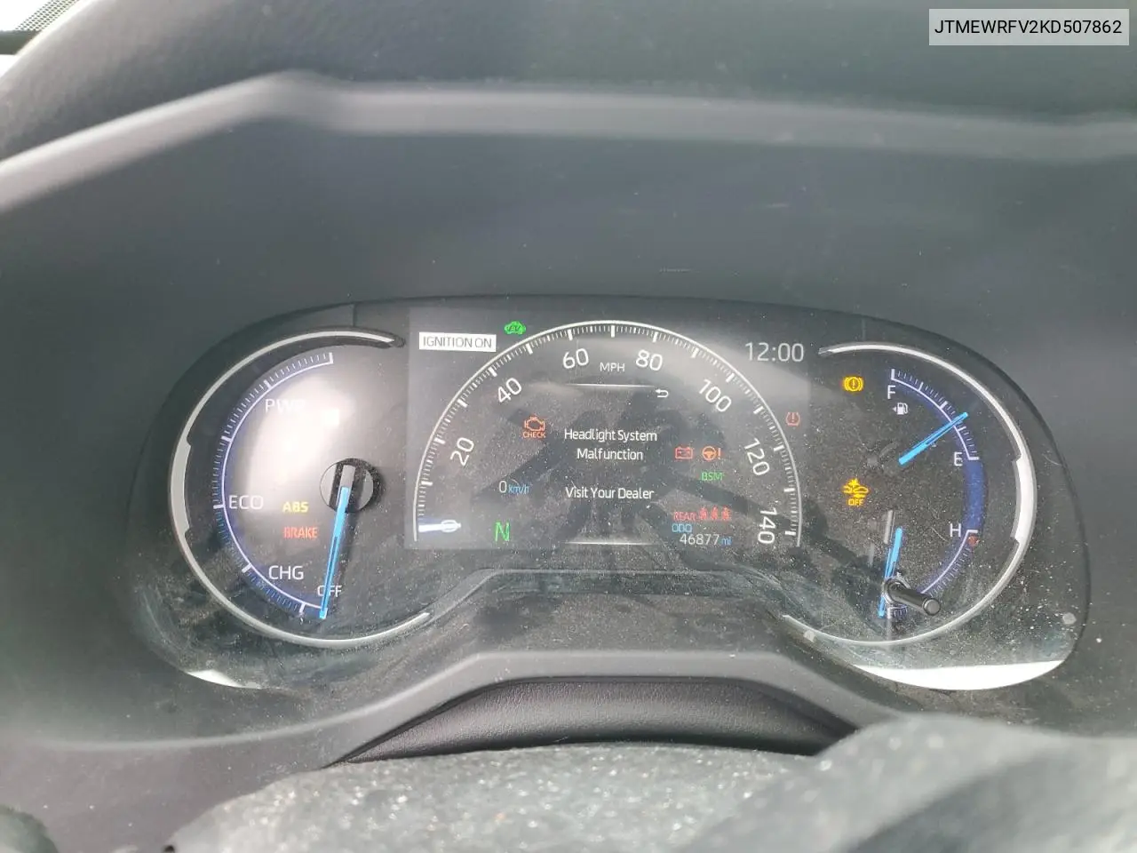 JTMEWRFV2KD507862 2019 Toyota Rav4 Xse