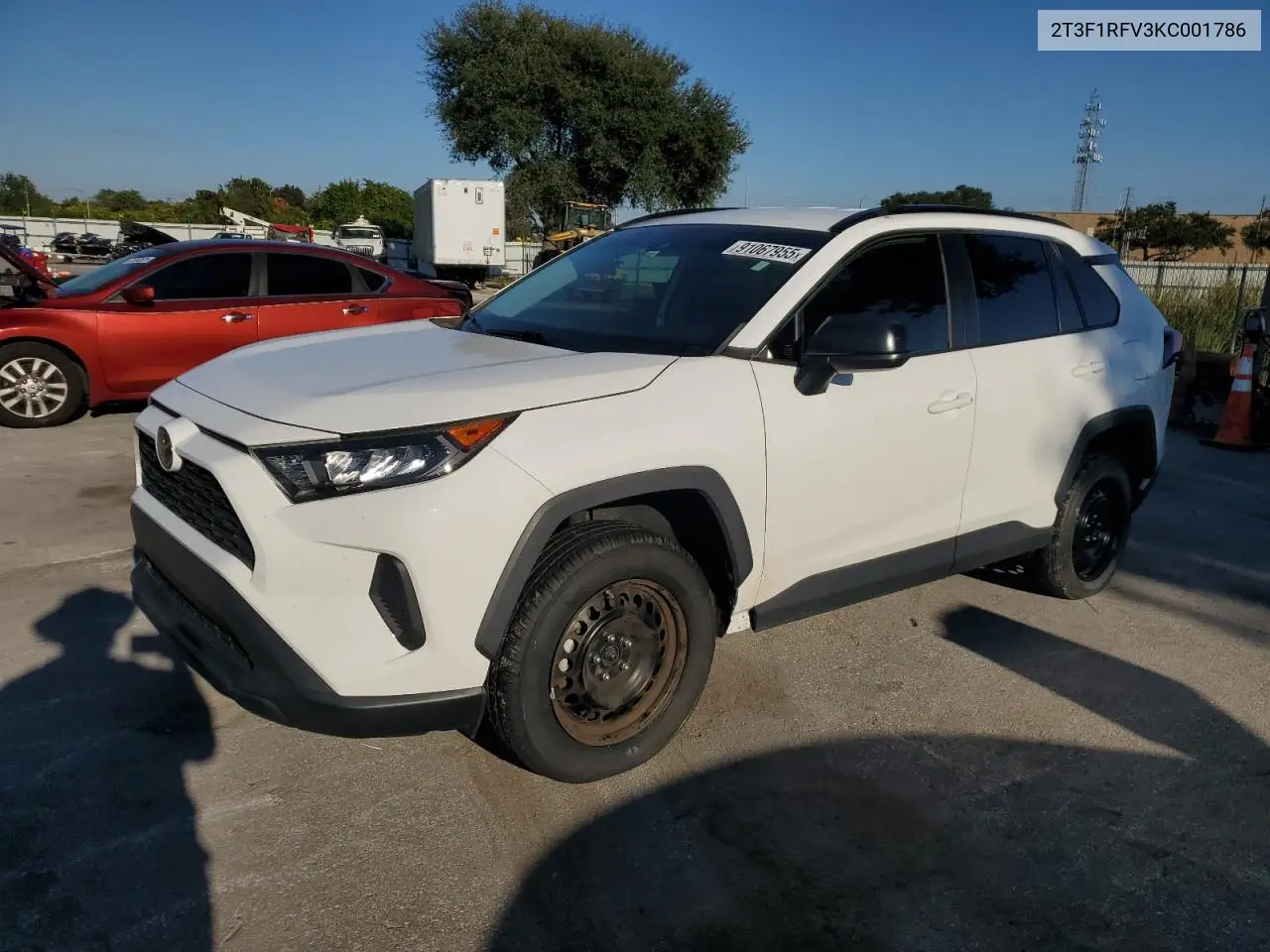 2T3F1RFV3KC001786 2019 Toyota Rav4 Le