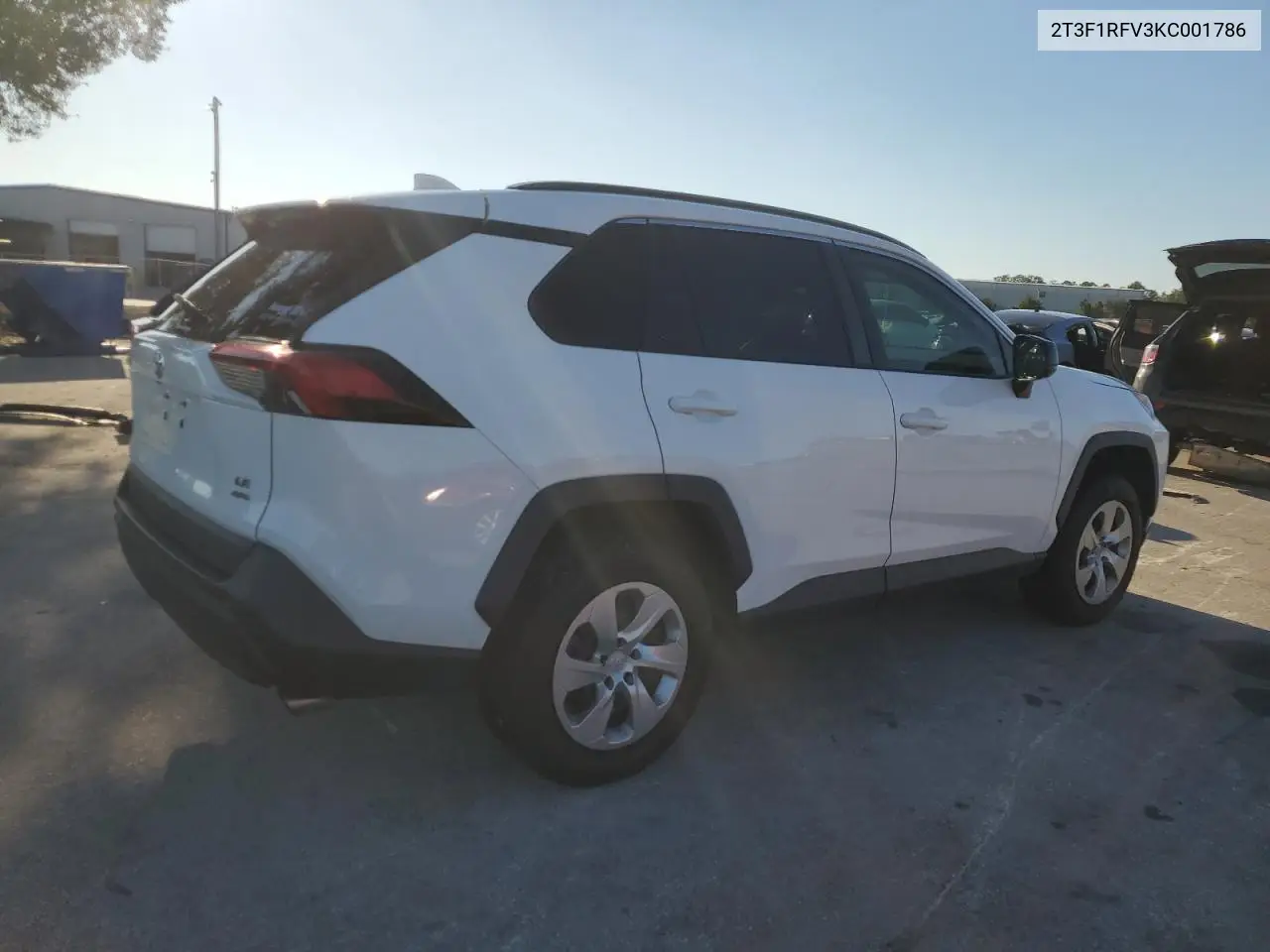 2T3F1RFV3KC001786 2019 Toyota Rav4 Le