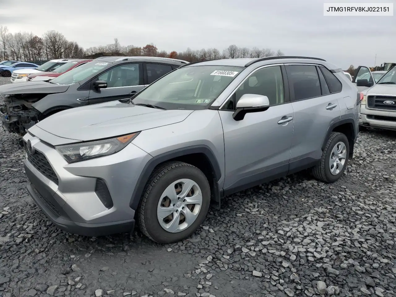 JTMG1RFV8KJ022151 2019 Toyota Rav4 Le