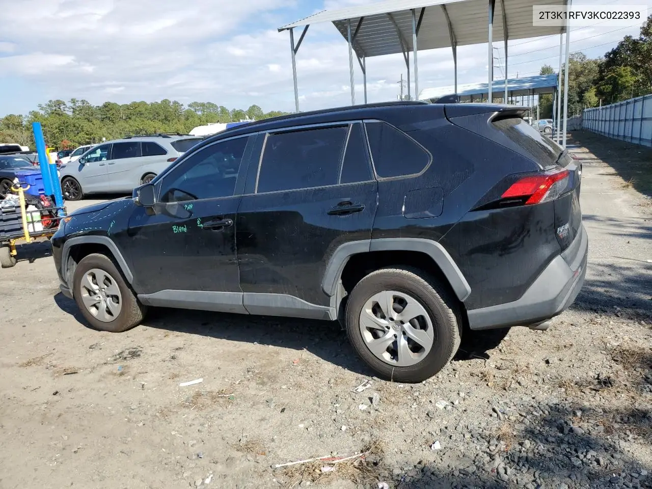 2T3K1RFV3KC022393 2019 Toyota Rav4 Le