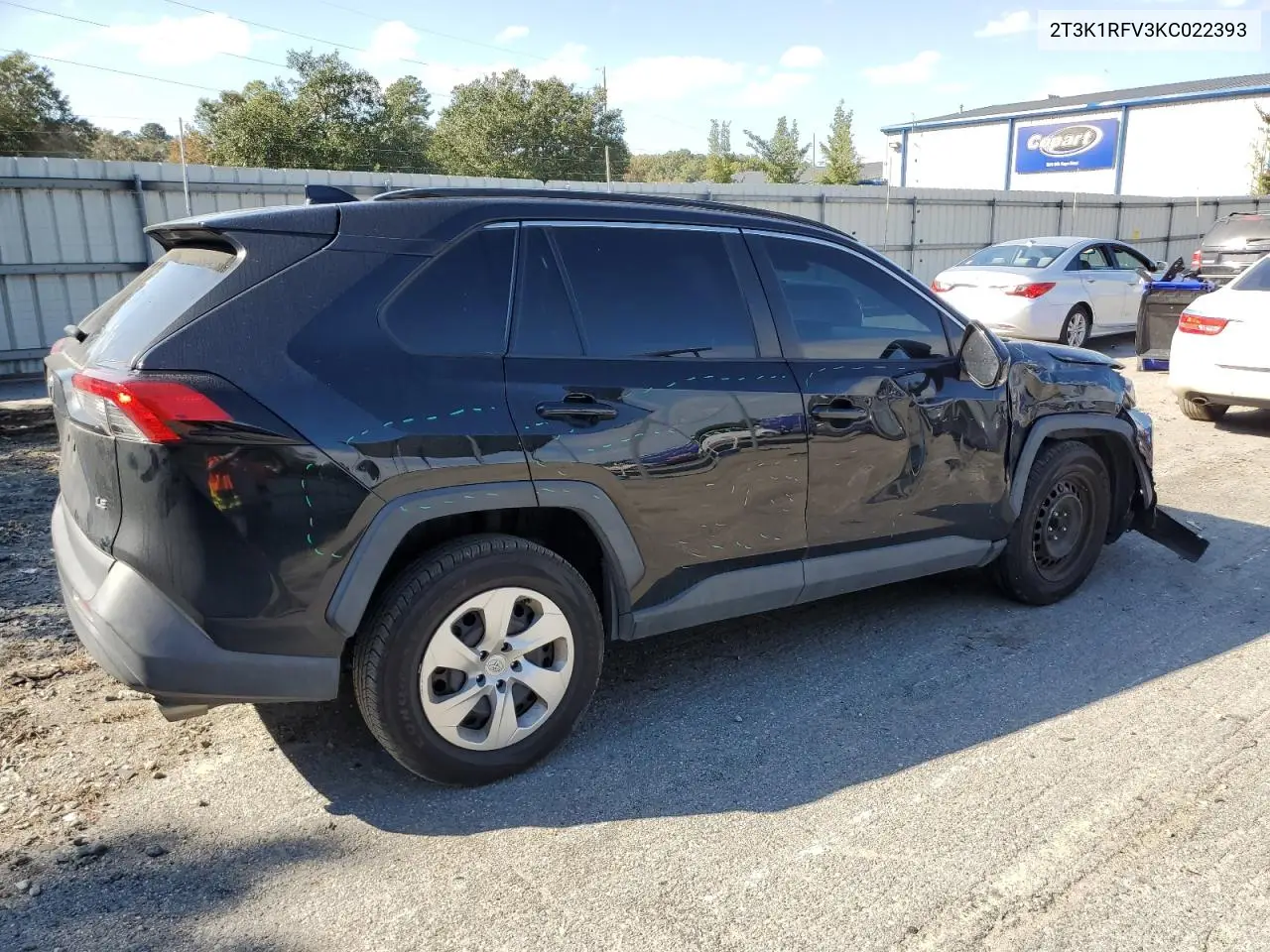 2T3K1RFV3KC022393 2019 Toyota Rav4 Le