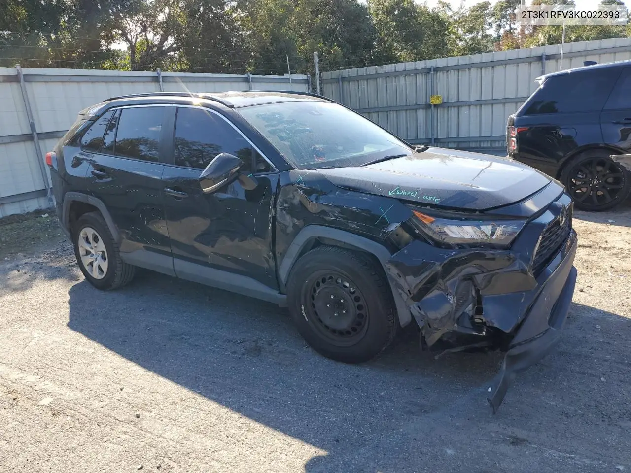 2T3K1RFV3KC022393 2019 Toyota Rav4 Le