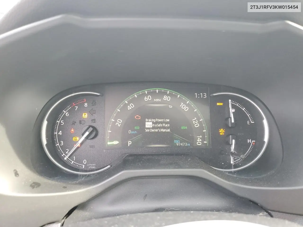 2T3J1RFV3KW015454 2019 Toyota Rav4 Adventure