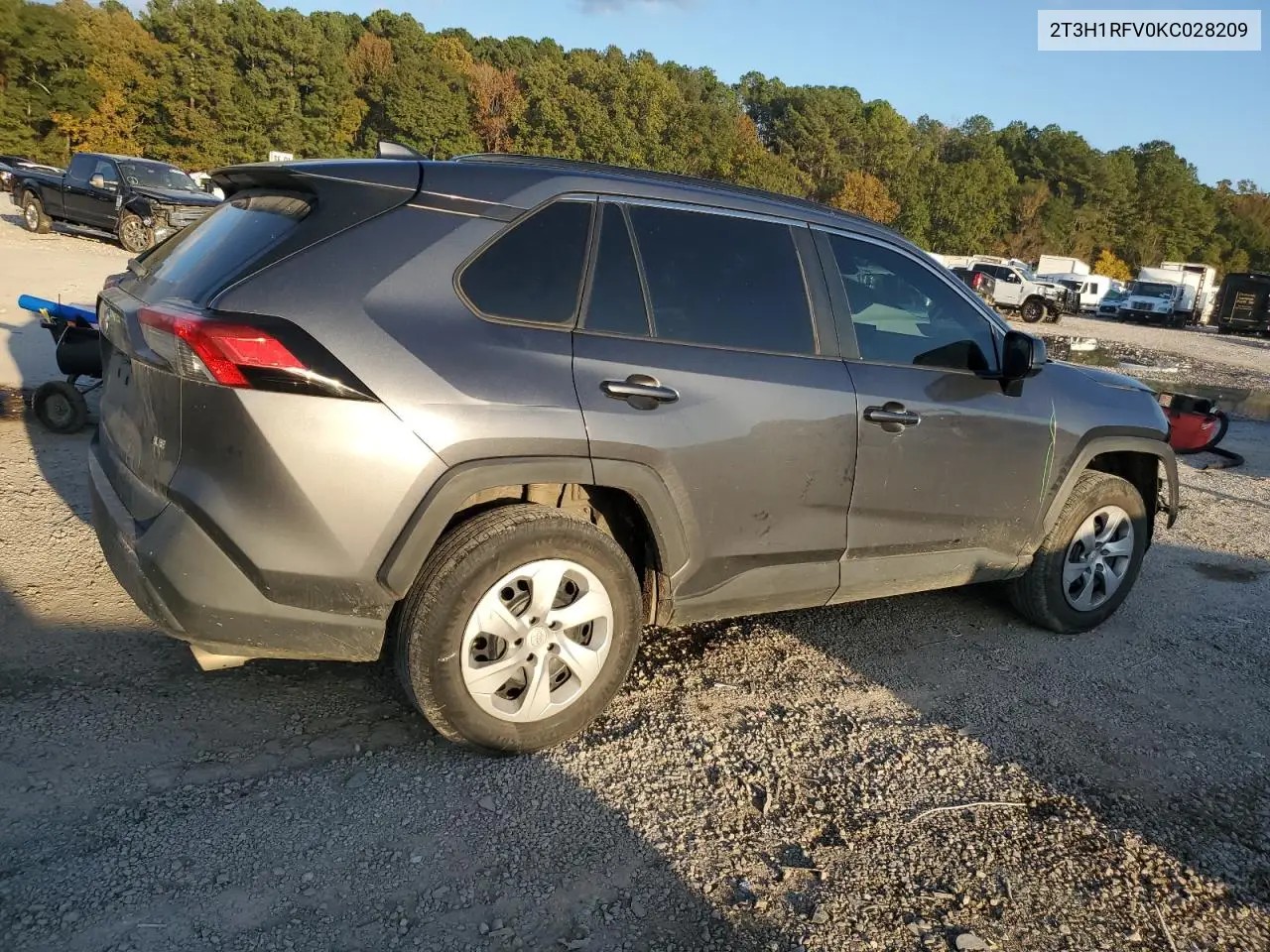 2T3H1RFV0KC028209 2019 Toyota Rav4 Le