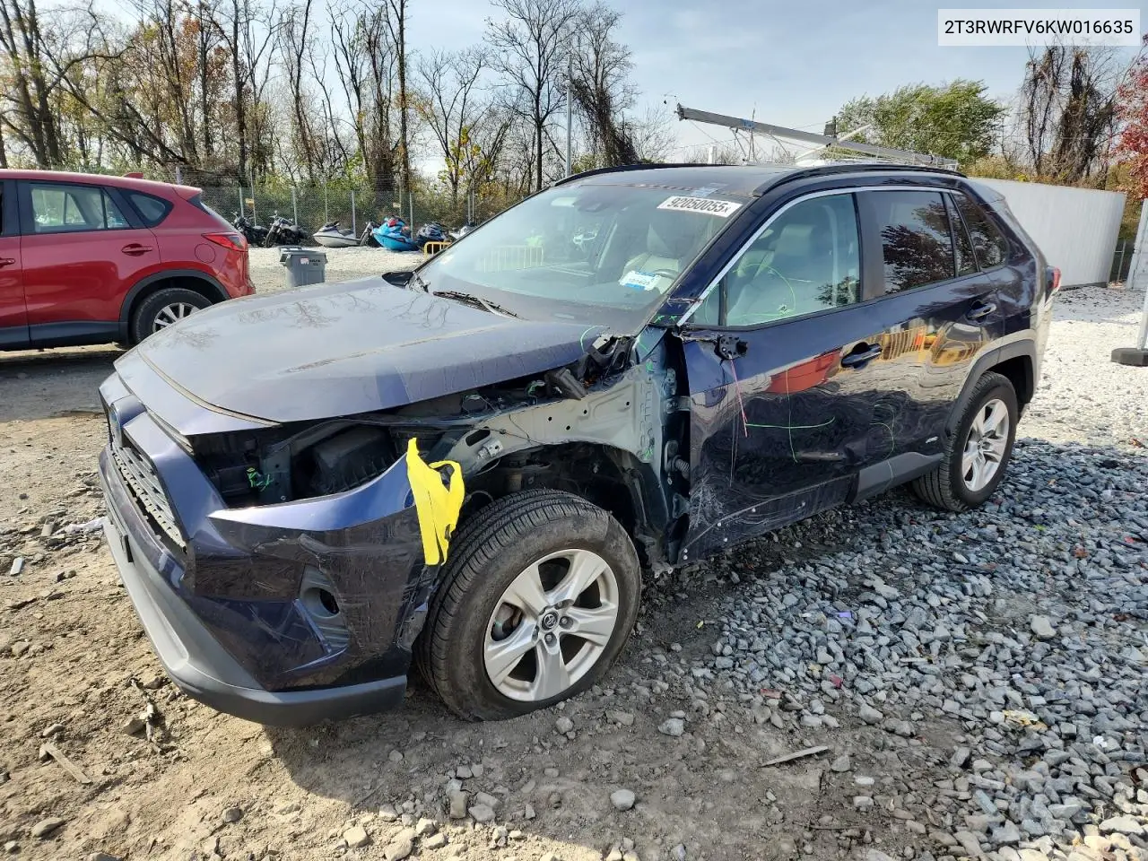 2T3RWRFV6KW016635 2019 Toyota Rav4 Xle