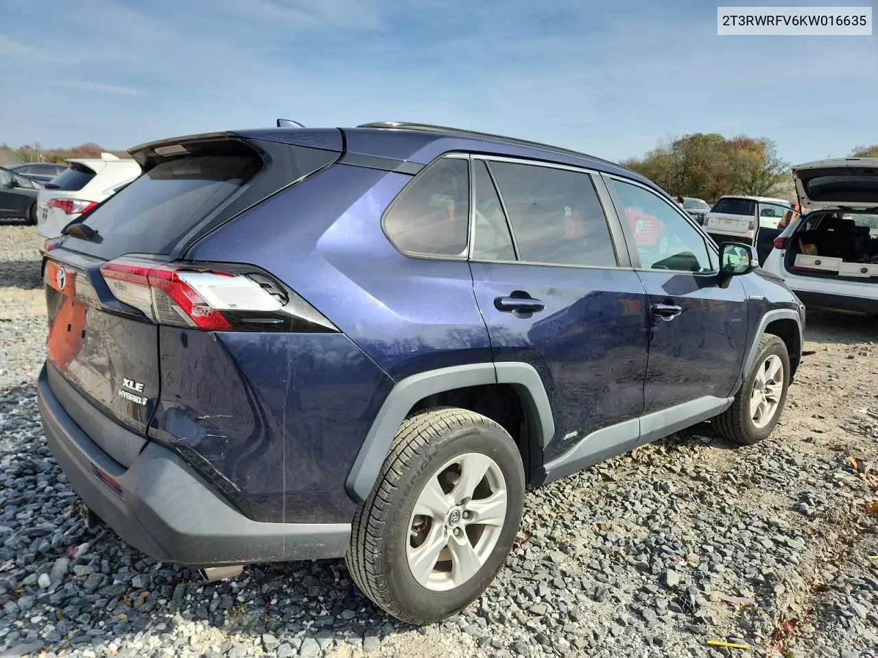 2T3RWRFV6KW016635 2019 Toyota Rav4 Xle
