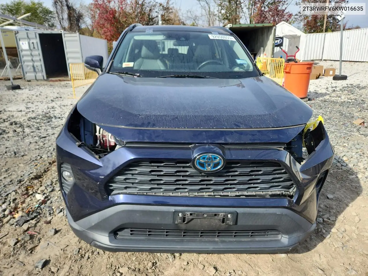 2T3RWRFV6KW016635 2019 Toyota Rav4 Xle
