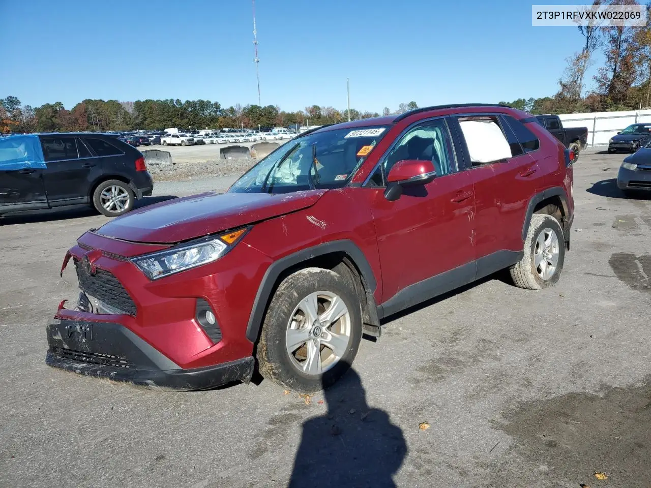 2T3P1RFVXKW022069 2019 Toyota Rav4 Xle