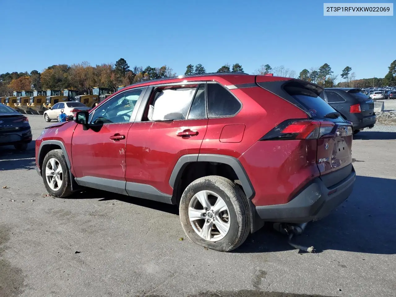 2T3P1RFVXKW022069 2019 Toyota Rav4 Xle