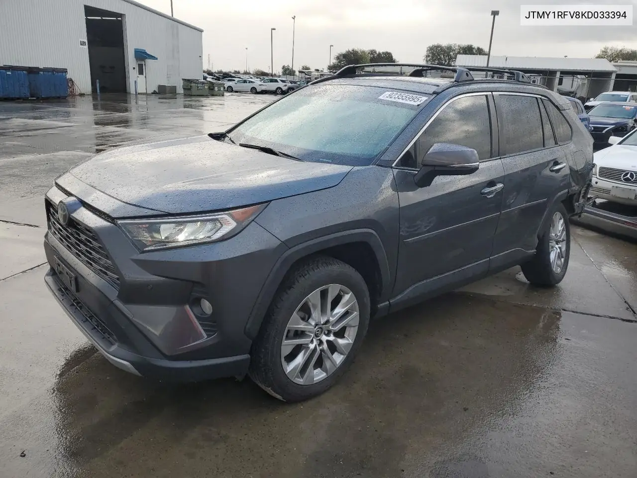 JTMY1RFV8KD033394 2019 Toyota Rav4 Limited
