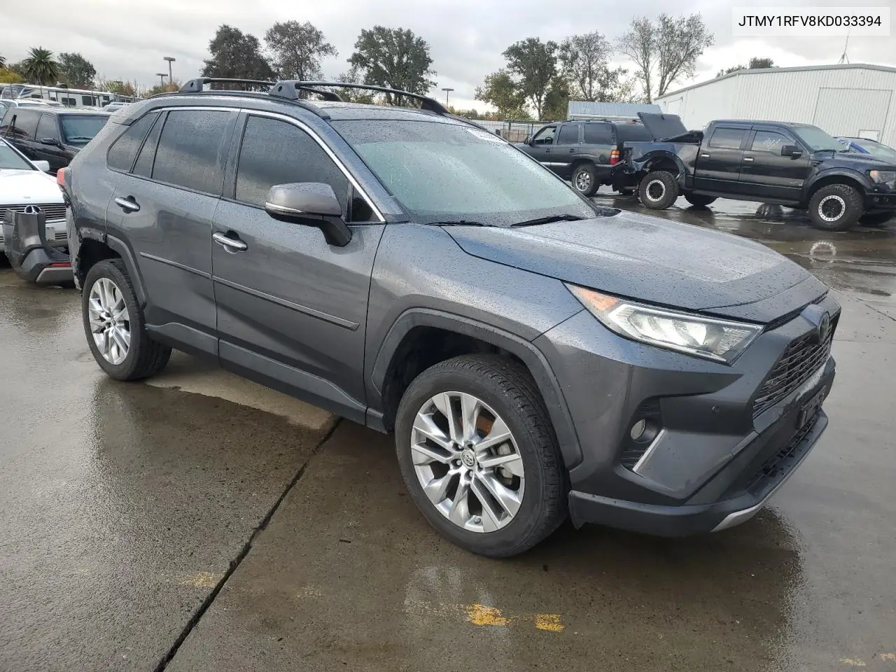 JTMY1RFV8KD033394 2019 Toyota Rav4 Limited