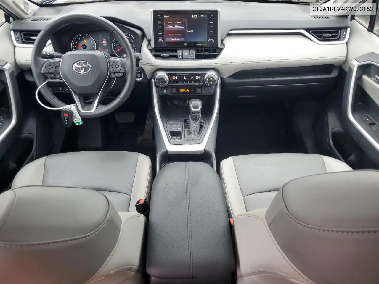 2T3A1RFV4KW073153 2019 Toyota Rav4 Xle Premium